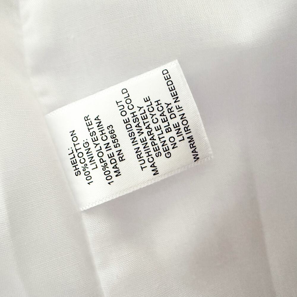 JOIE x ANTHROPOLOGIE | Cotton Blue Seashell White  Dress Embroidered NWT | XL - Picture 10 of 10